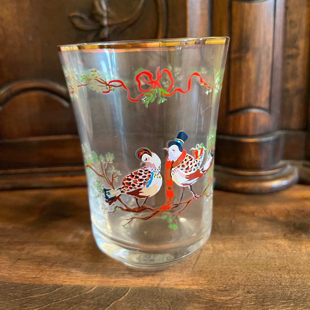 Anthropologie Two Turtle Doves Glass by Inslee Farris